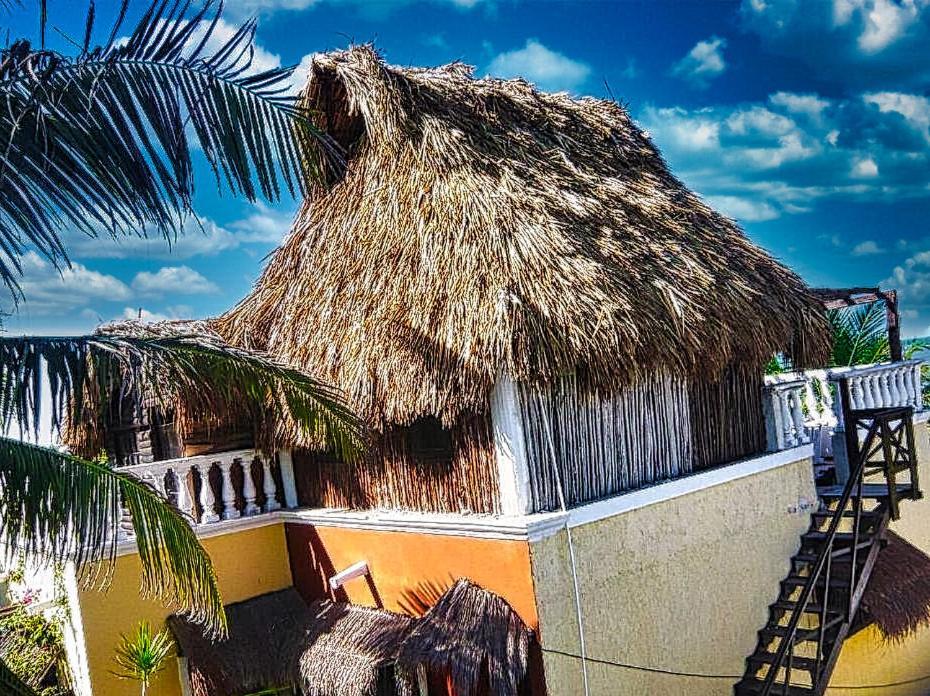 Beachfront Casa Maya Lodge 엘 쿠요 외부 사진